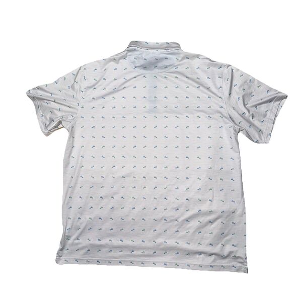 Walter Hagen Polo Shirt Men’s XXL White Golf Print Performance Button Collar - Picture 6 of 6